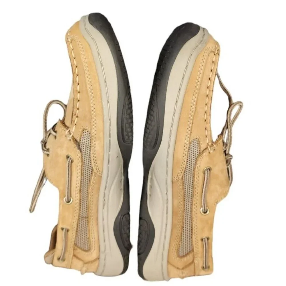 Reel Legends Catamaran II Lace Up Leather Boat Shoes Men's 8.5